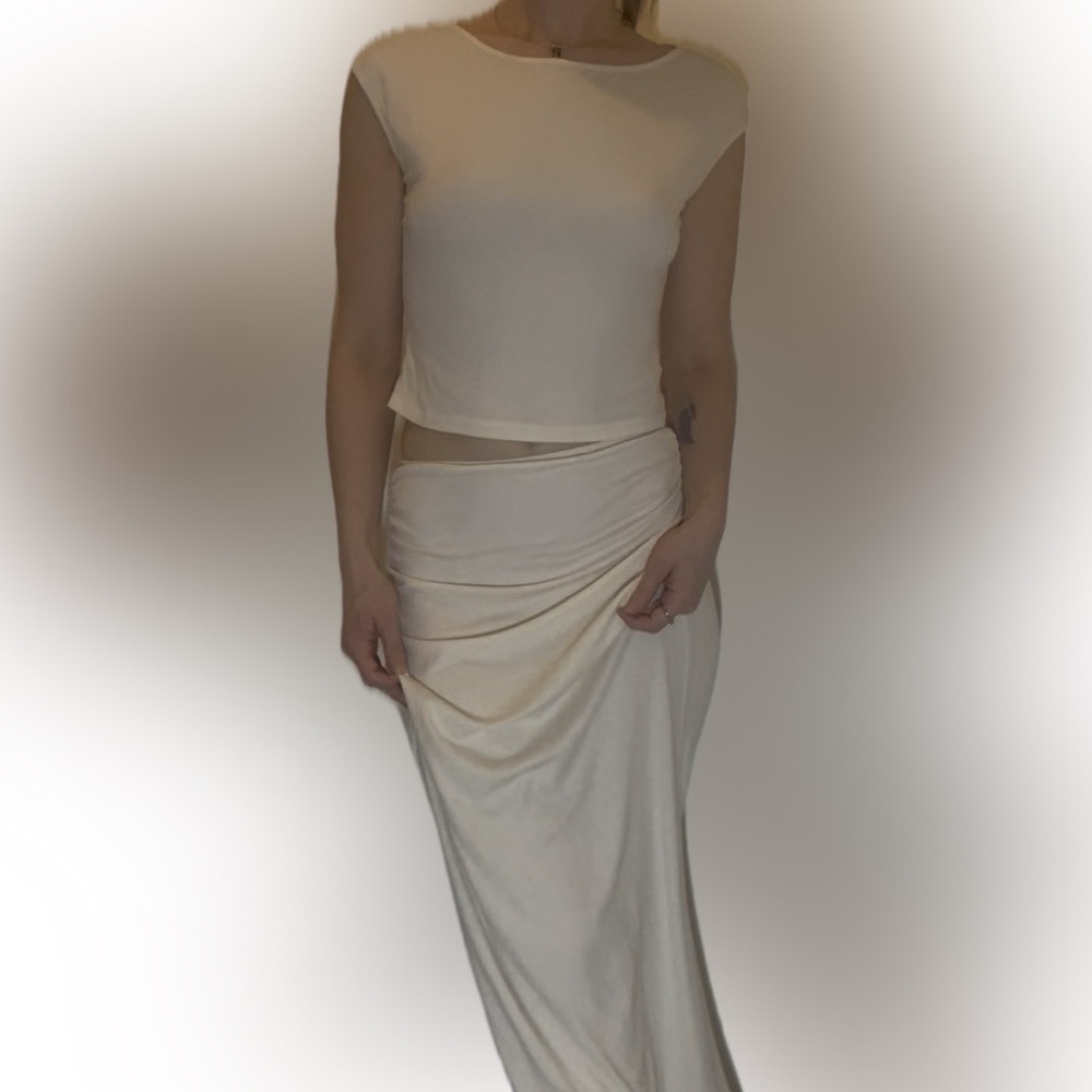 Cream two piece set chic trendy 2026